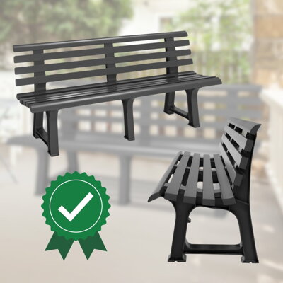 Gartenbank anthrazit