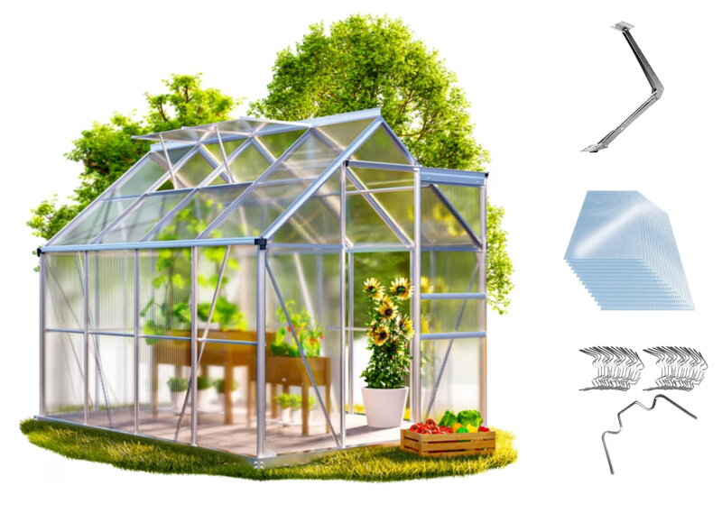Gewächshaus mit Zubehör
