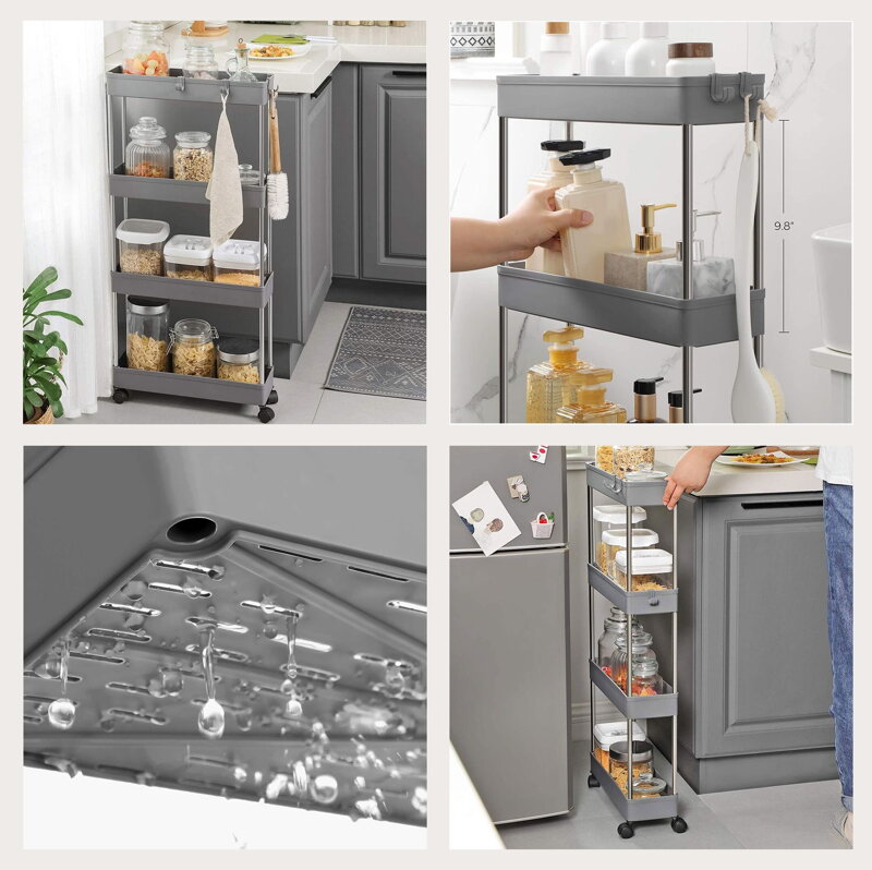 Schmaler Rollwagen für die Küche