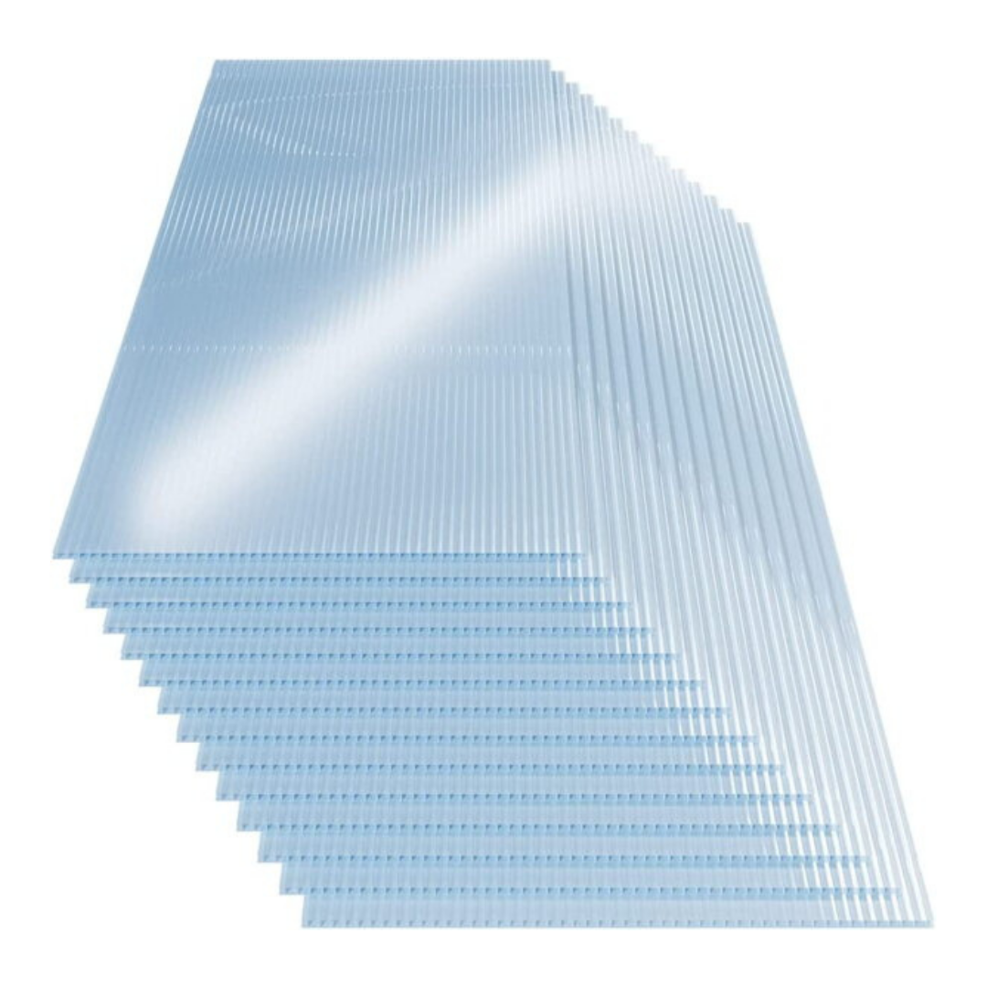 Polycarbonat Hohlkammerplatte 4 Mm Transparent – 2 Stück Je 2000 X 1050 Mm Für Gewächshaus & Dach