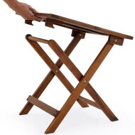 Beistelltisch VITEK aus Akazienholz, 46x46x46 cm, braun