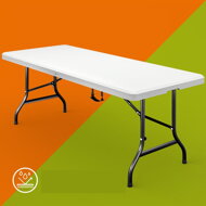 Buffettisch KAMIL klappbar, 76x183x74cm, weiß
