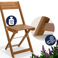 Balkonmöbel VITEK, 1+2, naturbraun