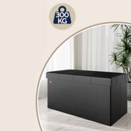 Sitzbank mit Stauraum KYLE, 80x40x40cm, schwarz