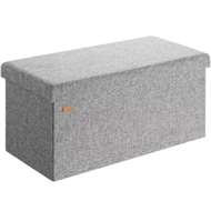 Hocker mit Stauraum EDMUND 80x40x40 cm, hellgrau