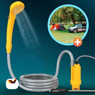 Campingdusche mit Tauchpumpe CAMP, gelb