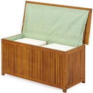 Holz-Aufbewahrungsbox ACACIA mit Rollen, 117x50x59 cm, naturbraun