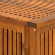 Holz-Aufbewahrungsbox ACACIA mit Rollen, 117x50x59 cm, naturbraun