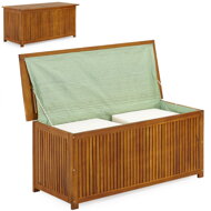 Holz-Aufbewahrungsbox ACACIA mit Rollen, 117x50x59 cm, naturbraun