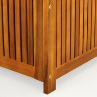Holz-Aufbewahrungsbox ACACIA mit Rollen, 117x50x59 cm, naturbraun