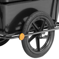 Anhänger für Fahrrad TERY, 90 l, 61x153x90 cm, schwarz