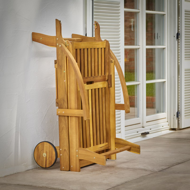 Gartenliege TAMI SUN, 195,5x69x85 cm, naturbraun
