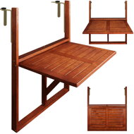 Hängebalkontisch HANS, 65x45x87 cm, braun