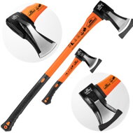 Axt-Set TOMS, Axt und Spalter, 2 Stück, schwarz/orange