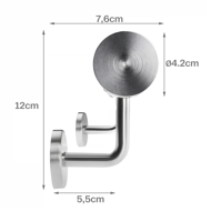 Edelstahl-Handlauf CHROME, 4,2×100cm, silber