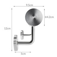 Edelstahl-Verlängerungsgeländer für Treppen CONEKT, 100 cm, silber 