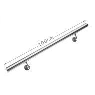 Edelstahl-Verlängerungsgeländer für Treppen CONEKT, 100 cm, silber 