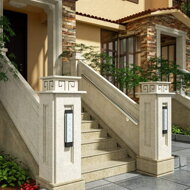 Edelstahl-Verlängerungsgeländer für Treppen CONEKT, 100 cm, silber 