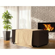 Polyrattan-Aufbewahrungsbox RICCO, braun