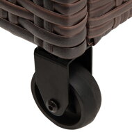 Polyrattan-Aufbewahrungsbox RICCO, braun