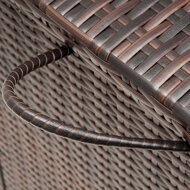 Polyrattan-Aufbewahrungsbox RICCO, braun