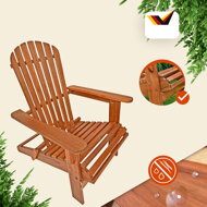 Gartenliege ADIRONDACK, klappbar, 69x84x94 cm, naturbraun