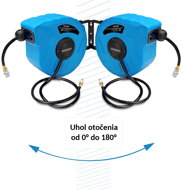 Schlauchtrommel mit Druckluftschlauch AIR, 10 m, blau