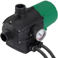 Druckschalter PUMP mit Kabel, 10 bar mit Manometer, grün