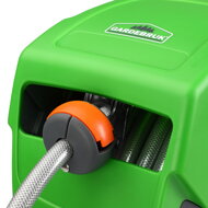 Wasserschlauchaufroller inkl Schlauchspritze 20m, grün