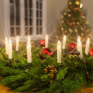 Kerzen für Weihnachtsbaum CANDLE, 20 Stück, 10,5 cm, warmweiß