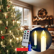 Kerzen für Weihnachtsbaum CANDLE, 20 Stück, 10,5 cm, warmweiß