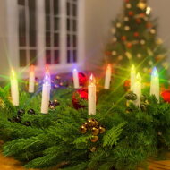 Kerzen für Weihnachtsbaum CANDLE, 20 Stück, 10,5 cm, mehrfarbig