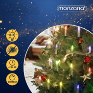 Kerzen für Weihnachtsbaum CANDLE, 20 Stück, 10,5 cm, mehrfarbig