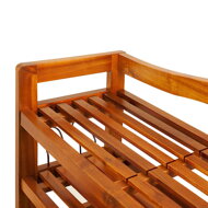 Schuhregal RUSTIC, 5 Regalböden, 85x26x82 cm, naturbraun