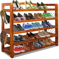 Schuhregal RUSTIC, 5 Regalböden, 85x26x82 cm, naturbraun