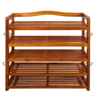 Schuhregal RUSTIC, 5 Regalböden, 85x26x82 cm, naturbraun