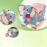 Schaukeltier Elefant VICTOR, grau