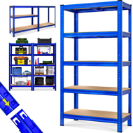 Hochlastregal HEAVY, max. 875 kg, 90x40x180 cm, blau