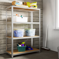 Hochlastregal HEAVY, max. 700 kg, 160x90x40 cm, silber