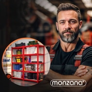 Hochlast HEAVY, max. 875 kg, 90×40×180 cm, rot