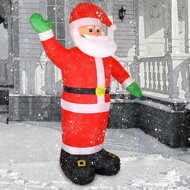 Aufblasbarer Weihnachtsmann beleuchtet, 250 cm, rot