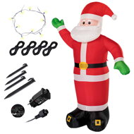 Aufblasbarer Weihnachtsmann beleuchtet, 250 cm, rot