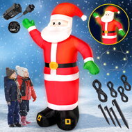 Aufblasbarer Weihnachtsmann beleuchtet, 250 cm, rot