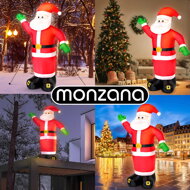 Aufblasbarer Weihnachtsmann beleuchtet, 250 cm, rot