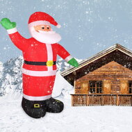 Aufblasbarer Weihnachtsmann beleuchtet, 250 cm, rot