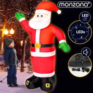 Aufblasbarer Weihnachtsmann beleuchtet, 250 cm, rot