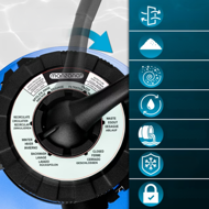 Sandfilteranlage für Pool mit Vorfilter AQUA 13 200 l/h, blau