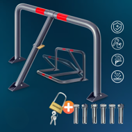 Parkbügel ANTONIA, 80x47x44cm, grau