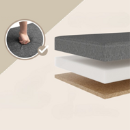 Hocker mit Stauraum und klappbarem Deckel EDMUND, 80x40x40cm, dunkelgrau