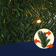 Weihnachtsgirlande ANDREA mit Beleuchtung, dekoriert, grün